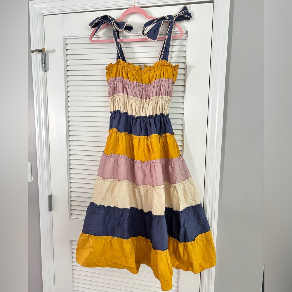 Moodie Midi Dress with bow tie detailing